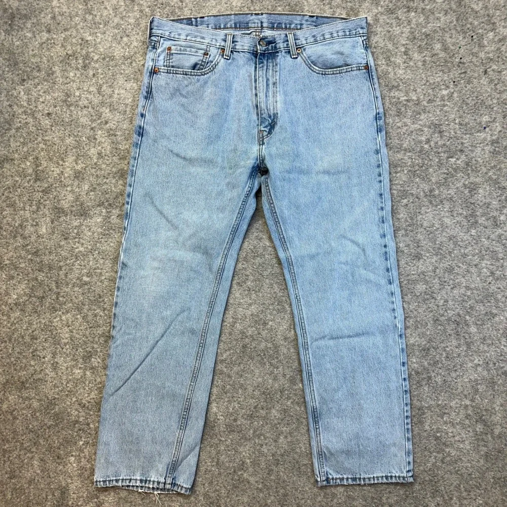 Lot of 3 Levi's 505 Straight Jeans Men's 38x30 Blue Denim Work Pants Bundle